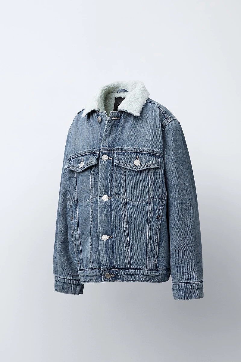 FLEECE DENIM JACKET