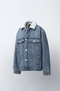 FLEECE DENIM JACKET