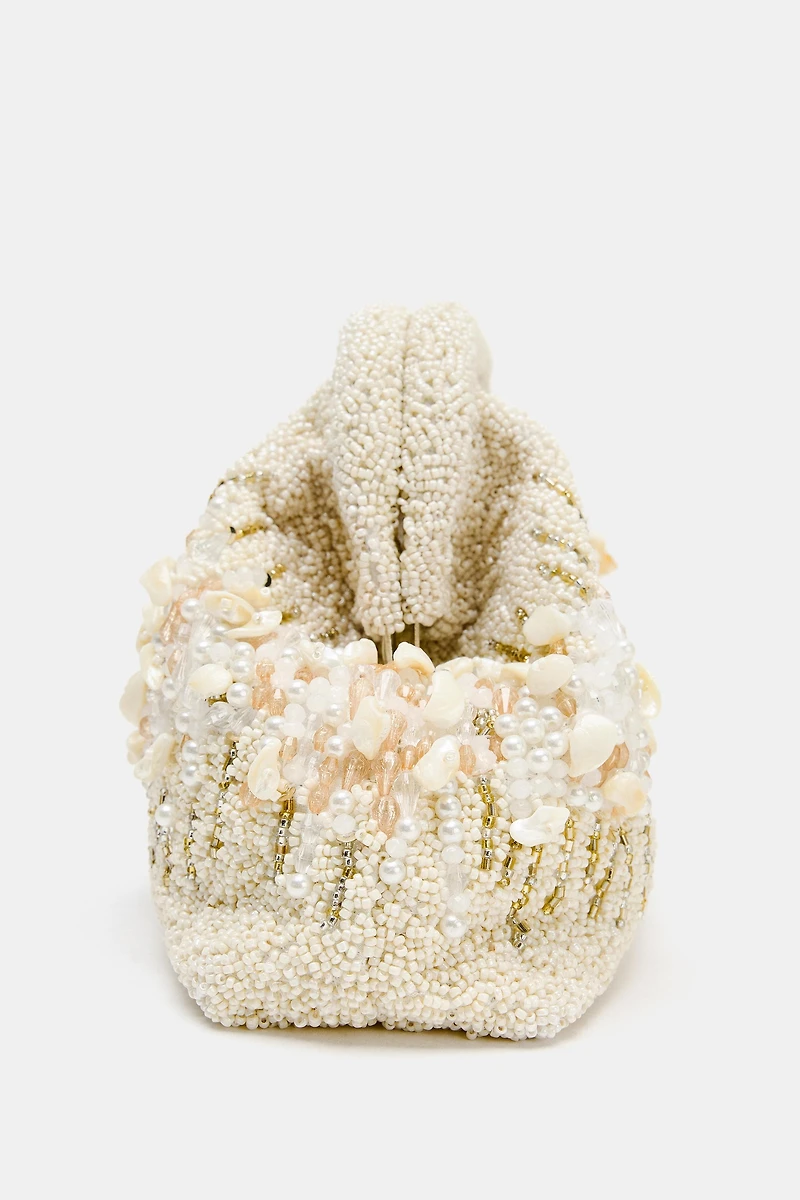 BEADED POUCH BAG