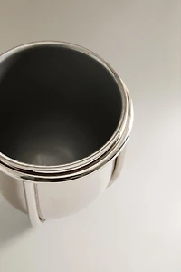 VERRE BROSSE À DENTS MÉTAL BRILLANT