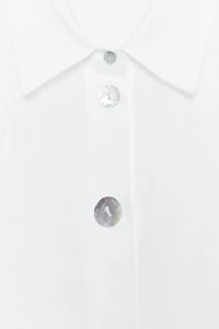 CHEMISE BOUTONS ASSORTIS 100 % LIN