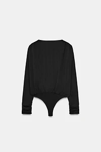 DRAPED CHAIN BODYSUIT