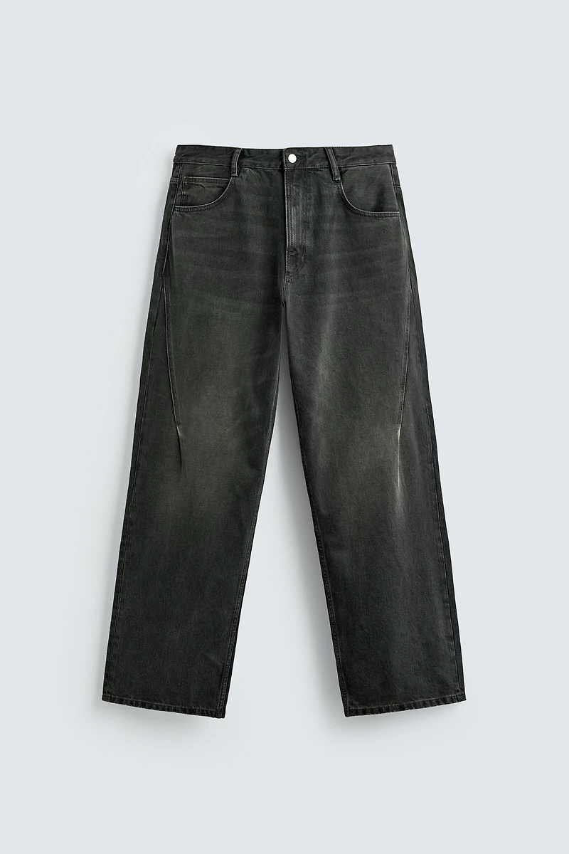 BAGGY FIT JEANS WITH TWISTED SEAM