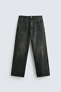 BAGGY FIT JEANS WITH TWISTED SEAM