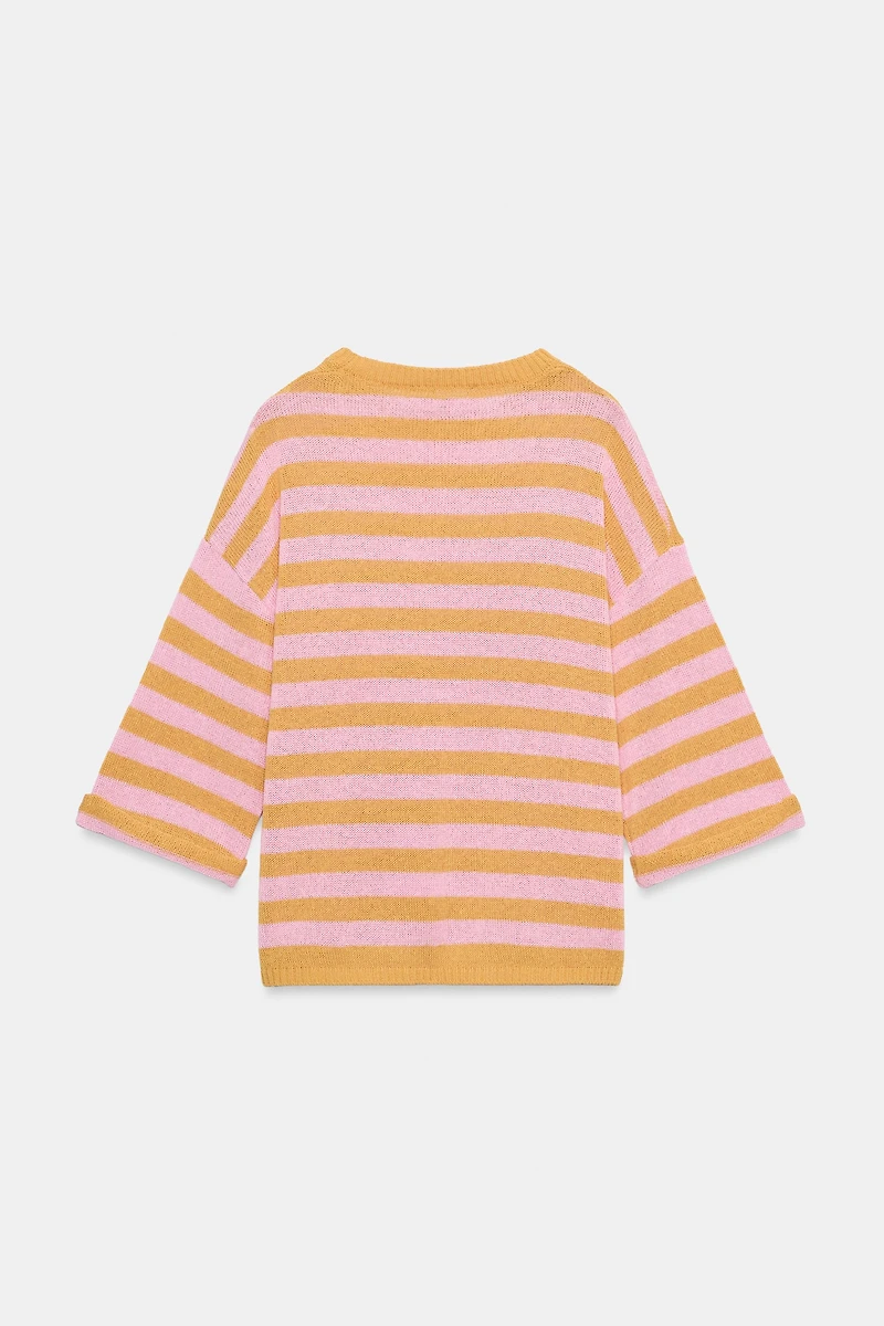 STRIPED KNIT TOP