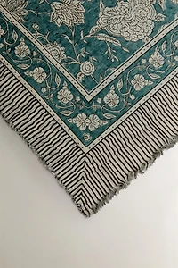 FLORAL COTTON BLANKET