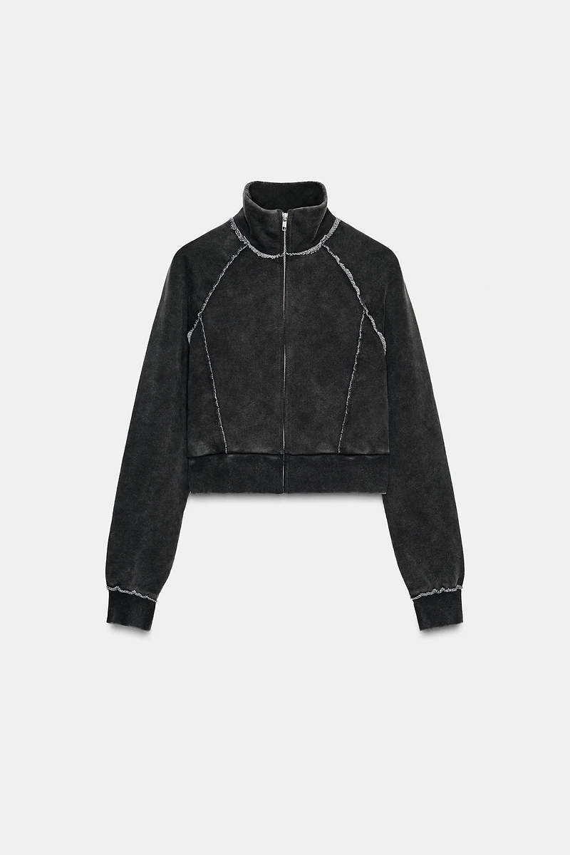 CROPPED SEAM SWEATSHIRT