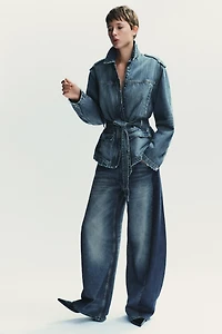 TRF LONG DENIM JACKET