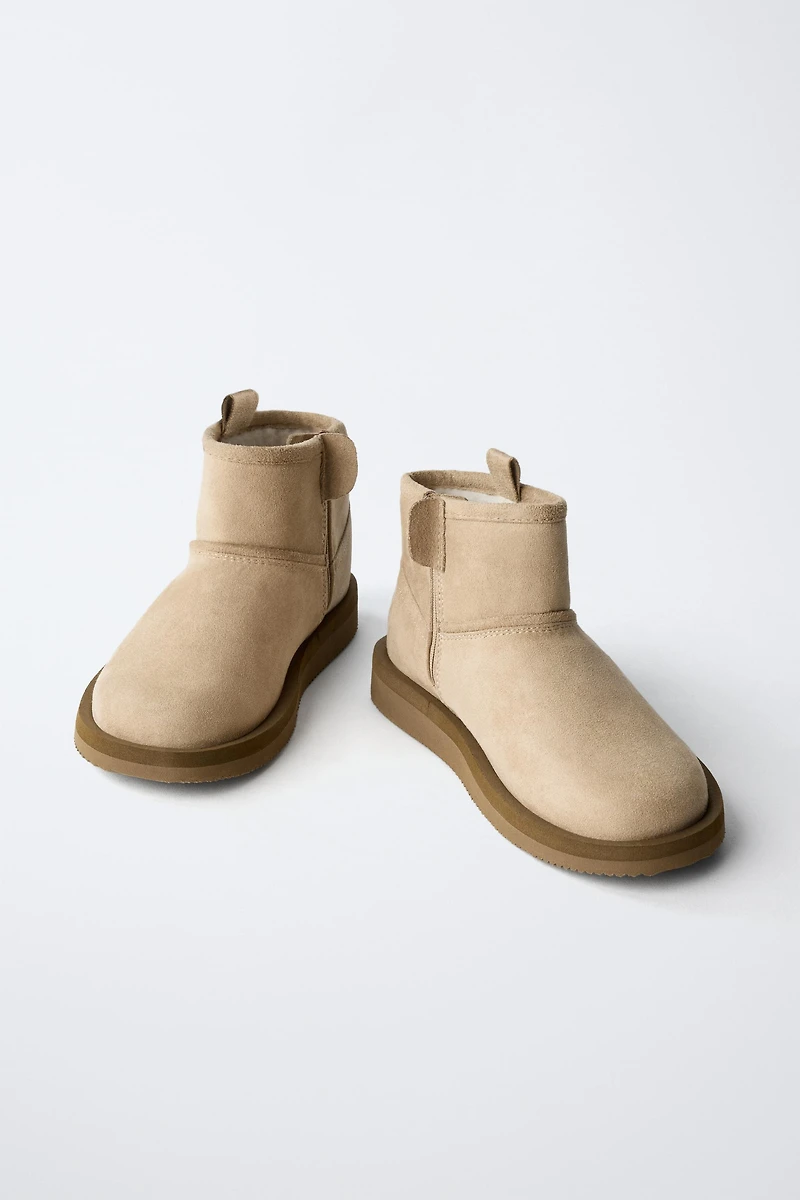 BOTTINES EFFET FOURRURE