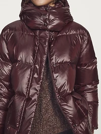 Doudoune shiny courte déperlante