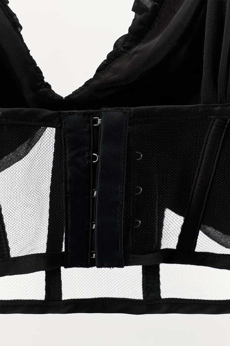 DRAPED COMBINED CORSET TOP