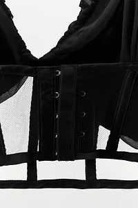 DRAPED COMBINED CORSET TOP