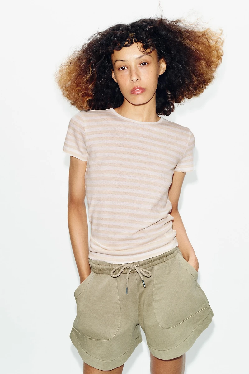 SHORT EFFET DÉLAVÉ