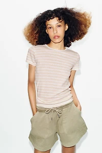 SHORT EFFET DÉLAVÉ