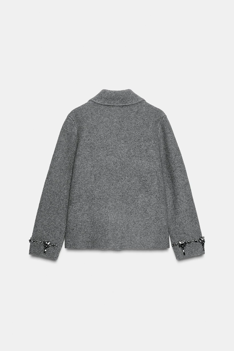 GILET EN MAILLE FANTASIE