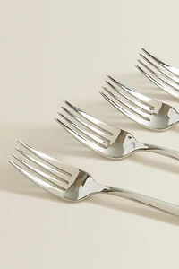 SET OF SHINY STEEL FORKS (SET OF 4)