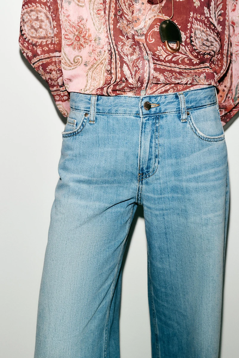 Z1975 LOW RISE WIDE LEG JEANS
