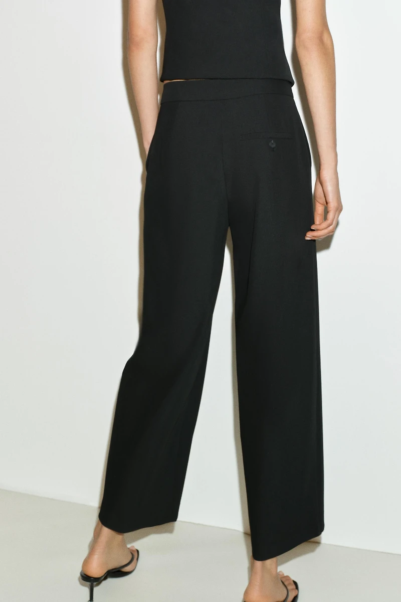 PLEATED TAPERED PANTS