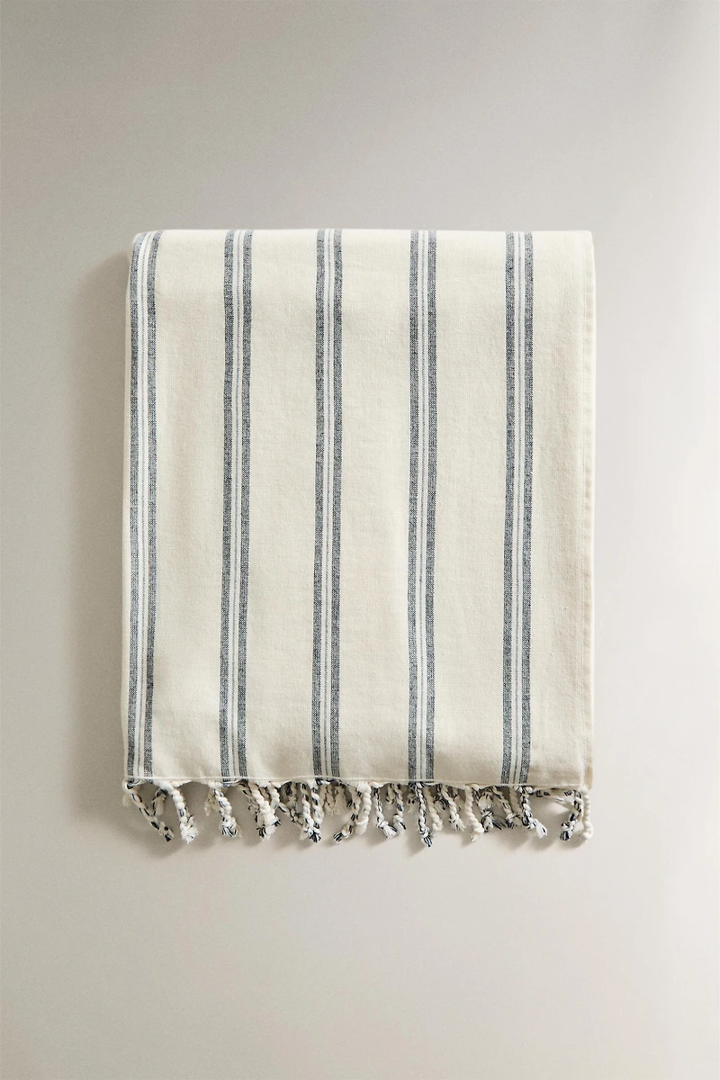STRIPED PAREO BEACH TOWEL