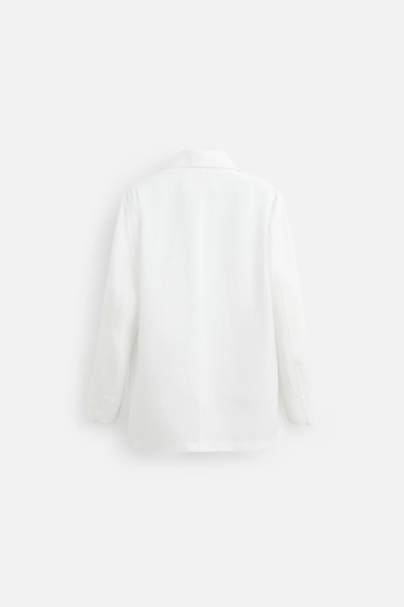 RELAXED FIT LINEN BLAZER