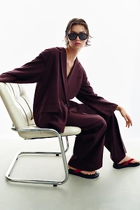 LINEN STRAIGHT LEG PANTS