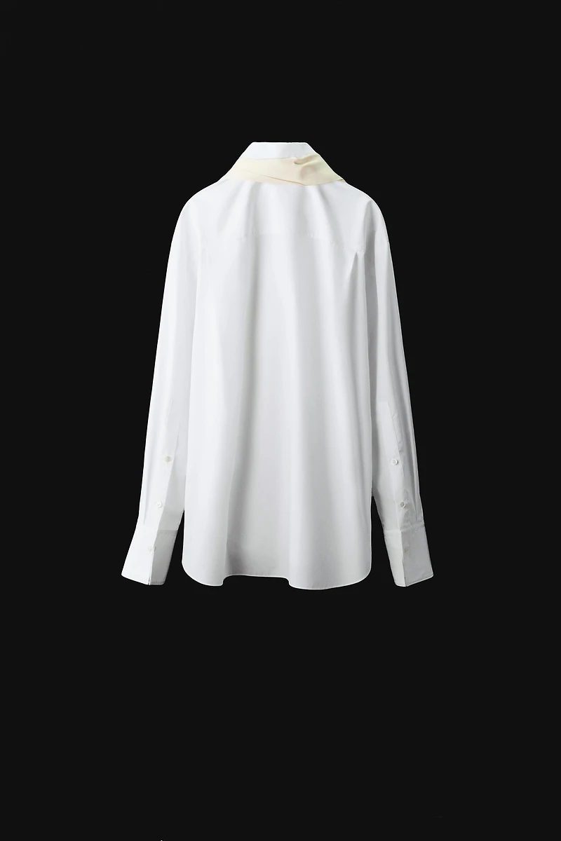 FRINGED SCARF SHIRT ZW COLLECTION