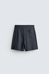 WAFFLE TEXTURE JOGGER SHORTS