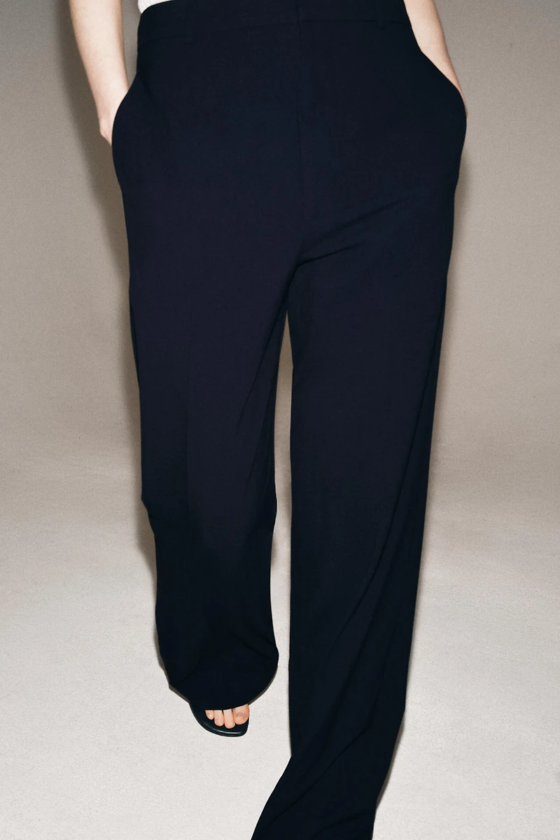 HIGH-WAISTED PINSTRIPE PANTS ZW COLLECTION