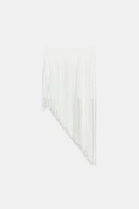ZW COLLECTION ASYMMETRIC FRINGE SKIRT