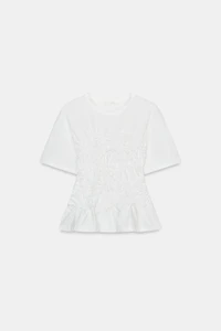 SHORT SLEEVE RUCHED TOP