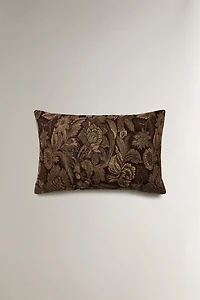 HOUSSE DE COUSSIN JACQUARD FLORAL