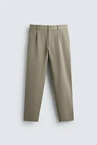 STRAIGHT FIT STRETCH PANTS