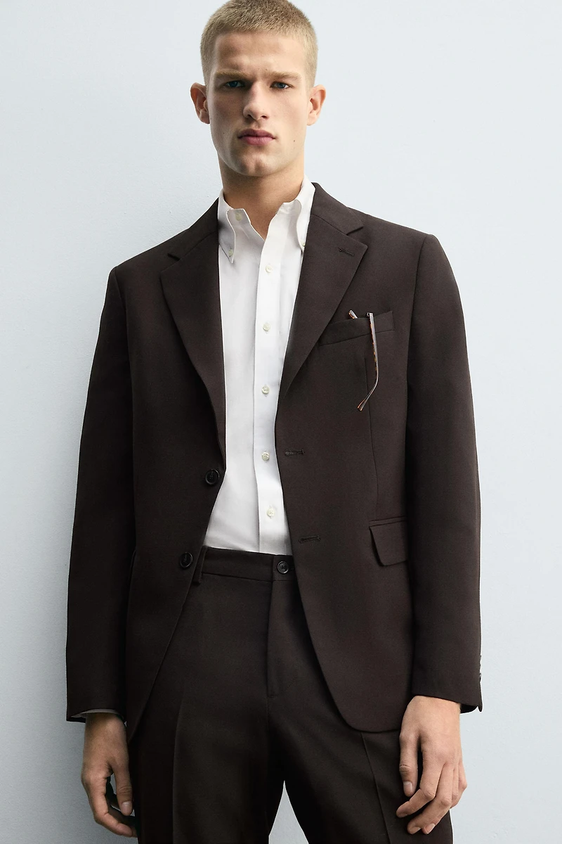 WOOL SUIT PANTS
