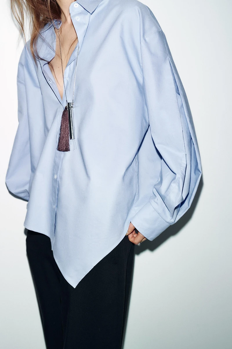 ASYMMETRIC OXFORD SHIRT