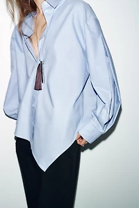 ASYMMETRIC OXFORD SHIRT