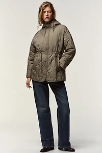 VESTE REMBOURRÉE À CAPUCHE DÉPERLANTE
