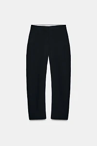 HIGH-WAISTED BARREL PANTS