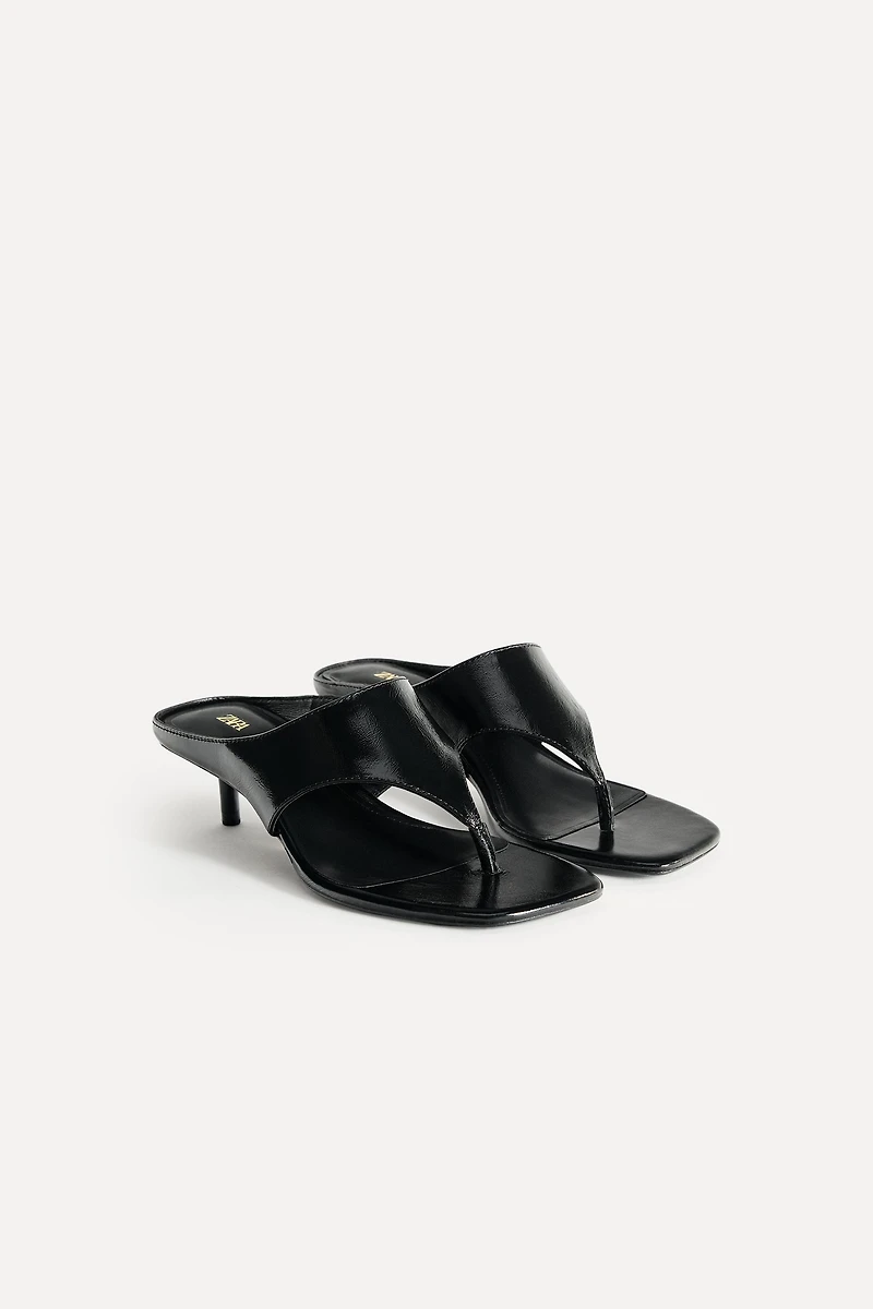 HIGH HEELED LEATHER SANDALS 50TH ANNIVERSARY