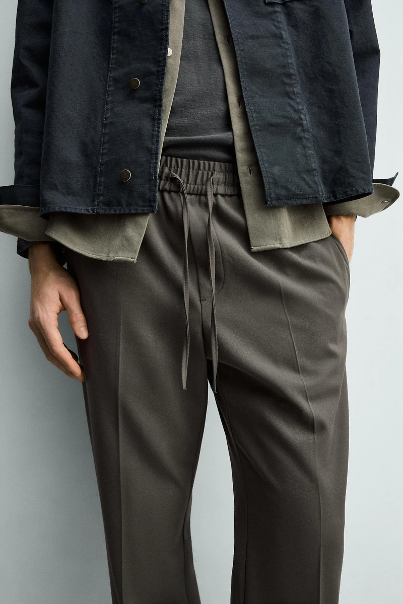 JOGGER WAIST STRETCH PANTS