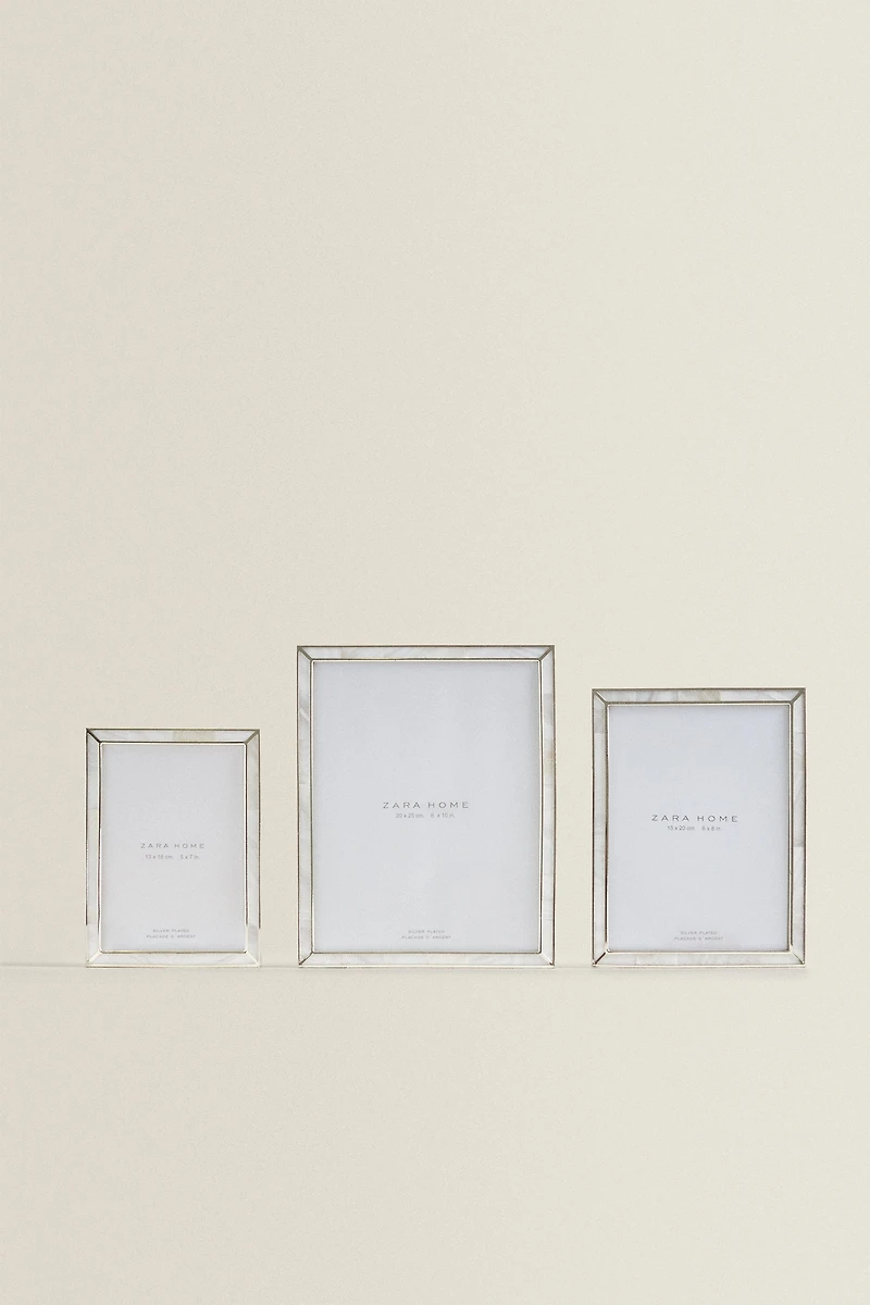 FINE-EDGE MOTHER-OF-PEARL PICTURE FRAME