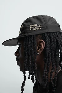 EMBROIDERED FLAT VISOR CAP