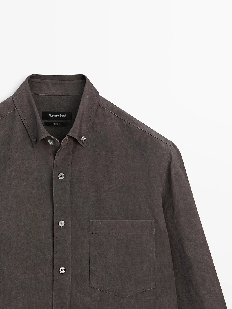 Chemise fluide poche