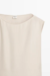 Asymmetrical drape detail dress - STUDIO
