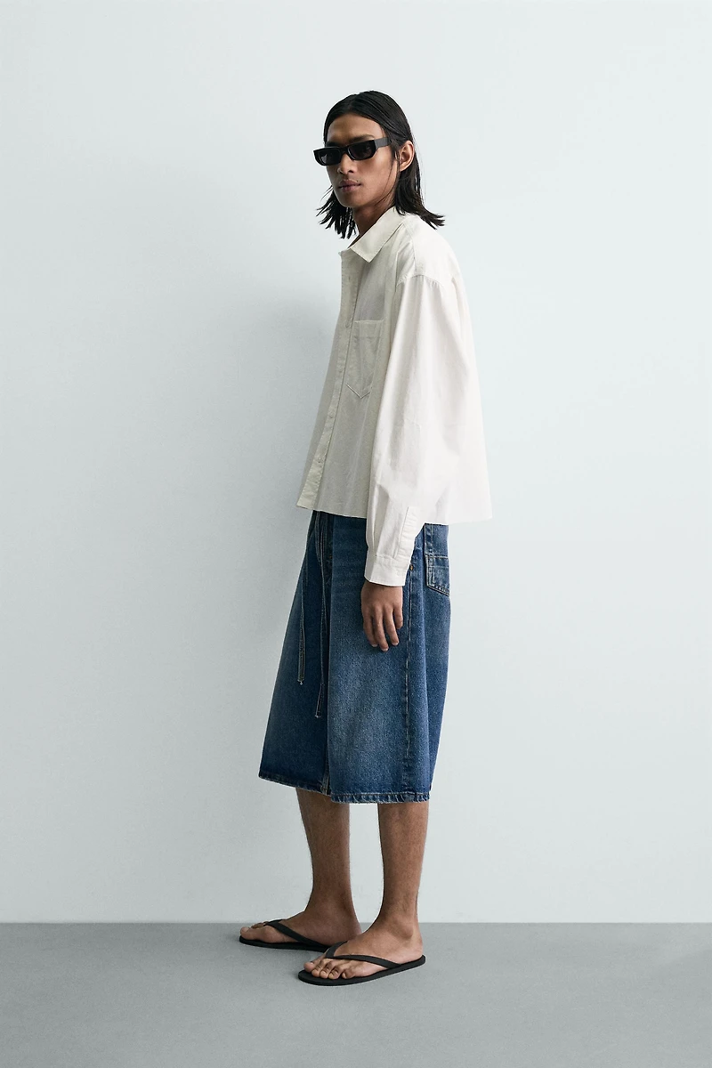 CHEMISE COUPE BOXY DÉLAVÉE