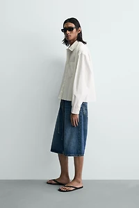 CHEMISE COUPE BOXY DÉLAVÉE