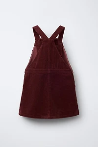 CORDUROY PINAFORE DRESS