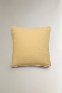 FLORAL EMBROIDERED THROW PILLOW COVER
