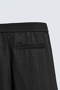 PANTALON EN JACQUARD À RAYURES