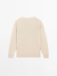 Pull oversize en maille 100 % lin