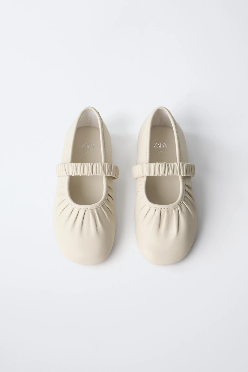 LEATHER BALLET FLATS